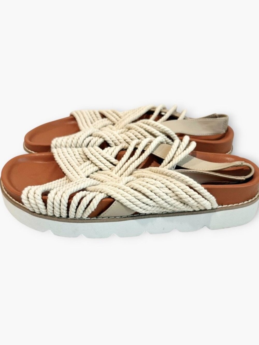 Urban Outfitters Cote Woven Boho Rope Sandals Sz 8